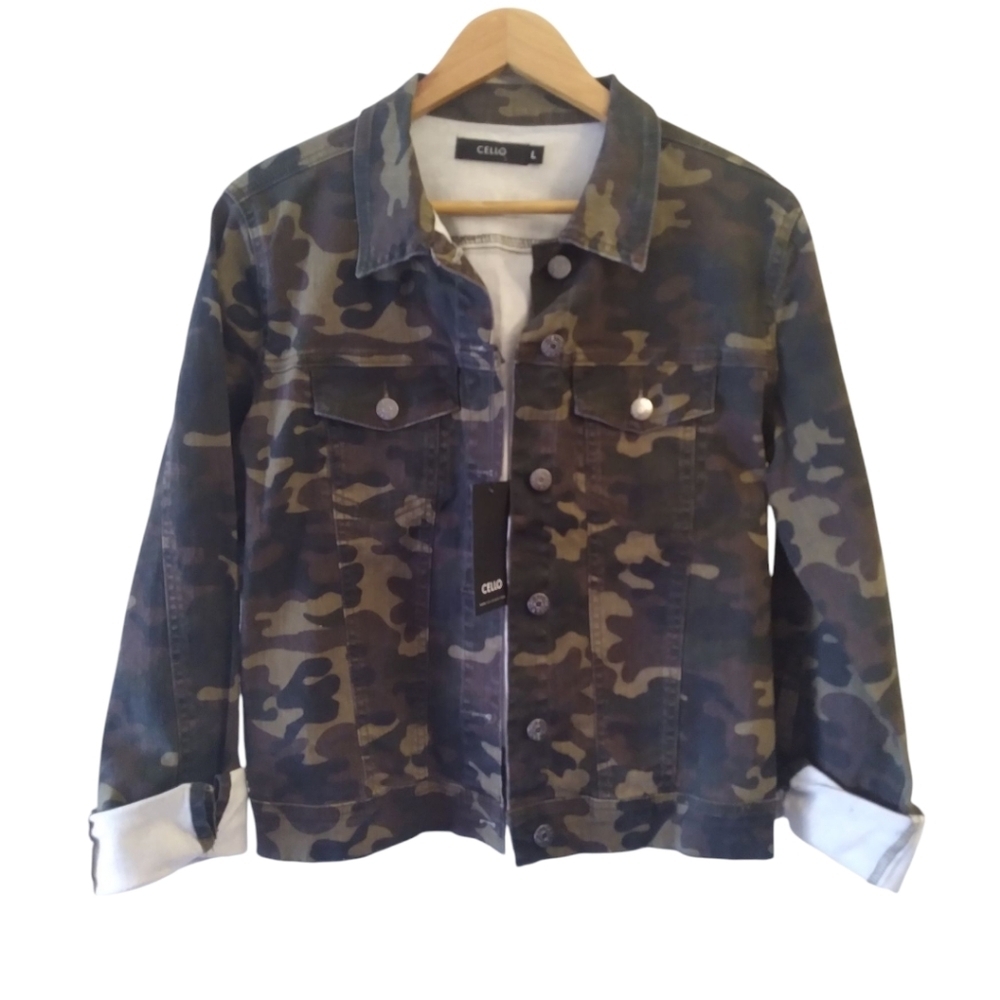 Cello Camo Denim Jacket - Picture 2 of 6
